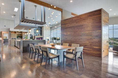 modern custom home dining room san antonio tx